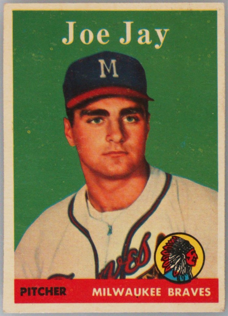 1958 Topps #472 Joe Jay, Milwaukee Braves