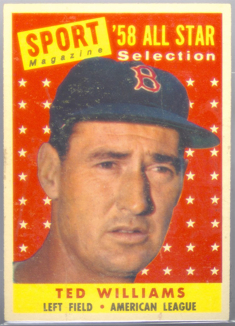1958 Topps #485 Ted Williams, Boston Red Sox