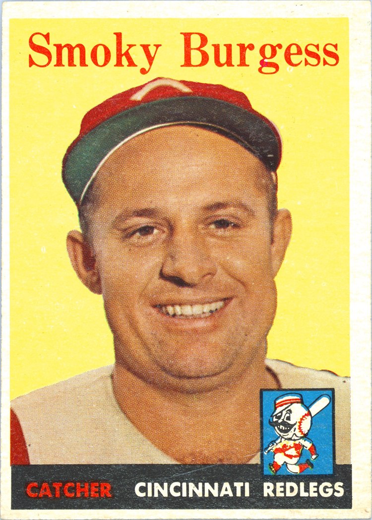 1958 Topps #49 Smoky Burgess, Cincinnati Reds