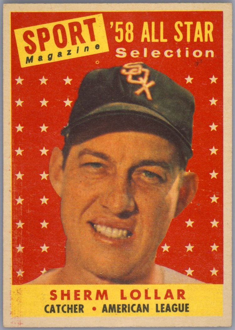 1958 Topps #491 Sherm Lollar, Chicago White Sox
