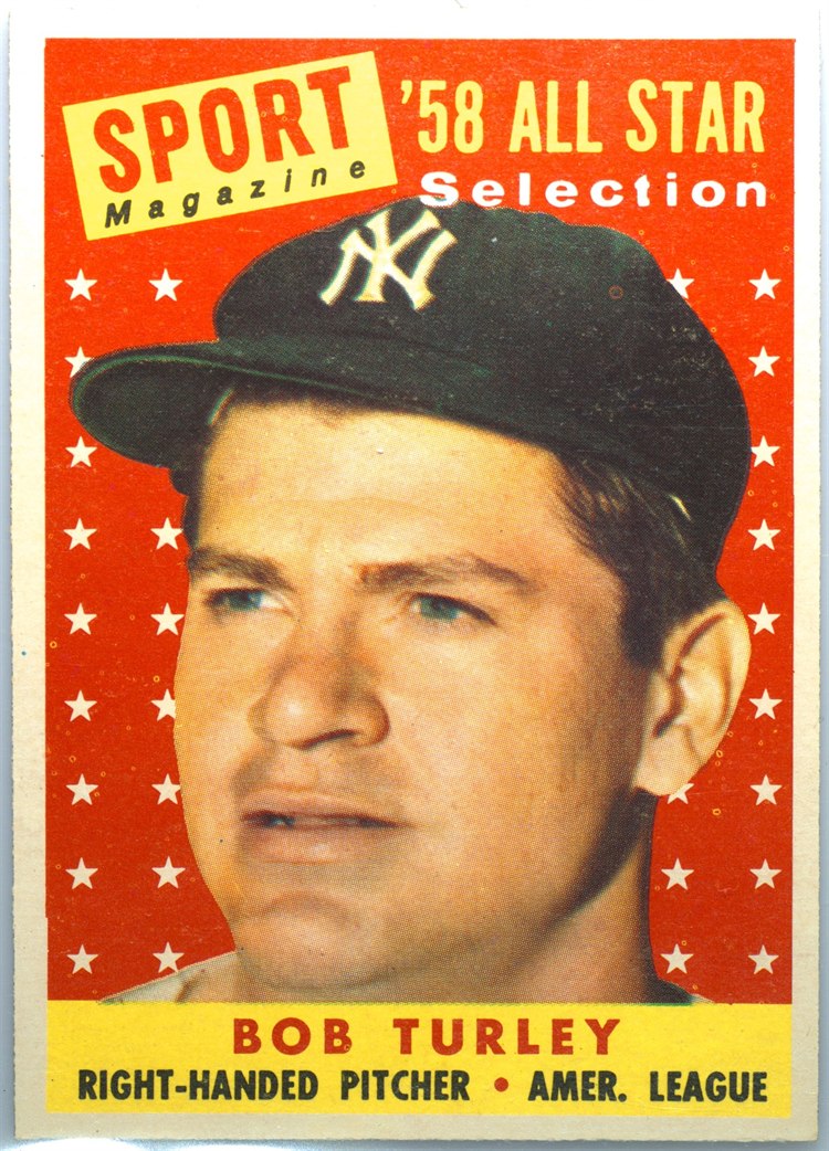 1958 Topps #493 Bob Turley, New York Yankees