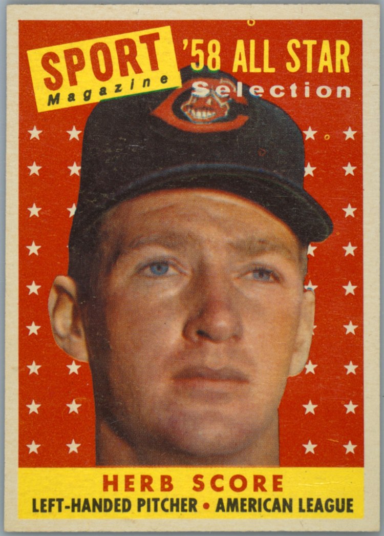 1958 Topps #495 Herb Score, Cleveland Indians