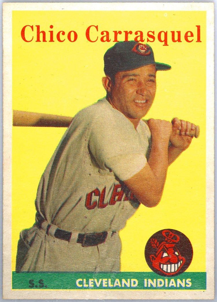 1958 Topps #55 Chico Carrasquel, Cleveland Indians