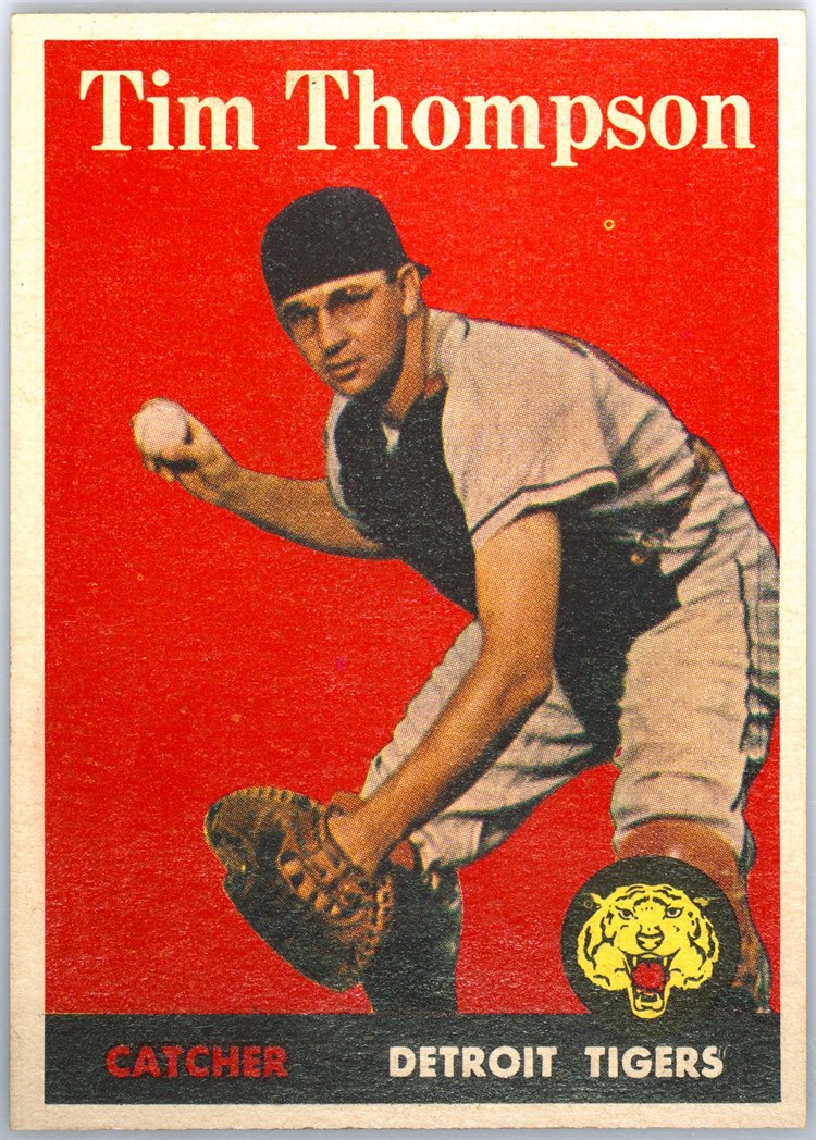 1958 Topps #57 Tim Thompson, Detroit Tigers