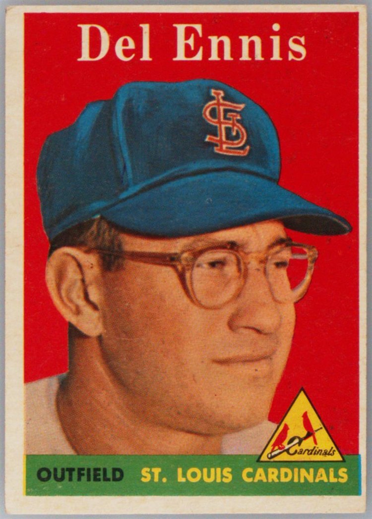 1958 Topps #60 Del Ennis, St. Louis Cardinals
