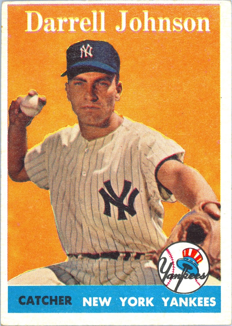 1958 Topps #61 Darrell Johnson, New York Yankees