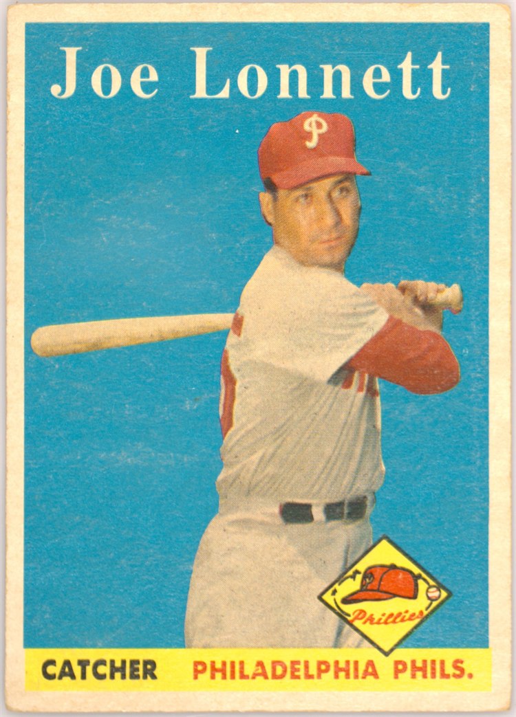 1958 Topps #64 Joe Lonnett, Philadelphia Phillies