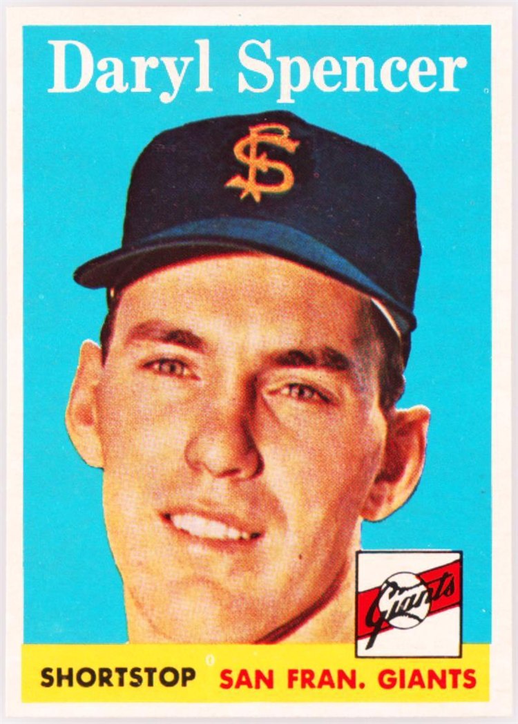 1958 Topps #68 Daryl Spencer, San Francisco Giants