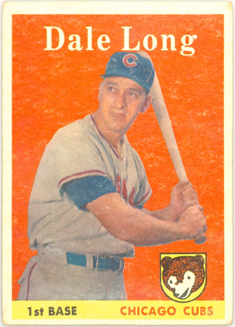 1958 Topps #7 Dale Long, Chicago Cubs