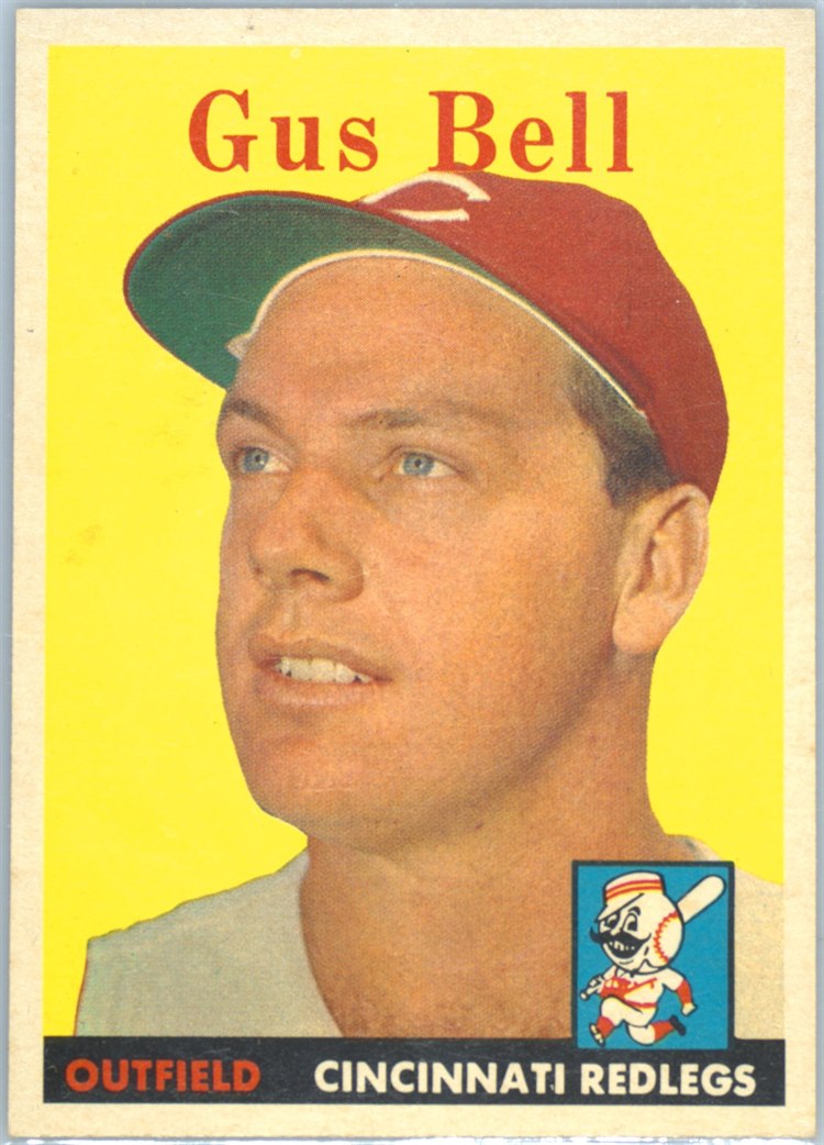 1958 Topps #75 Gus Bell, Cincinnati Reds