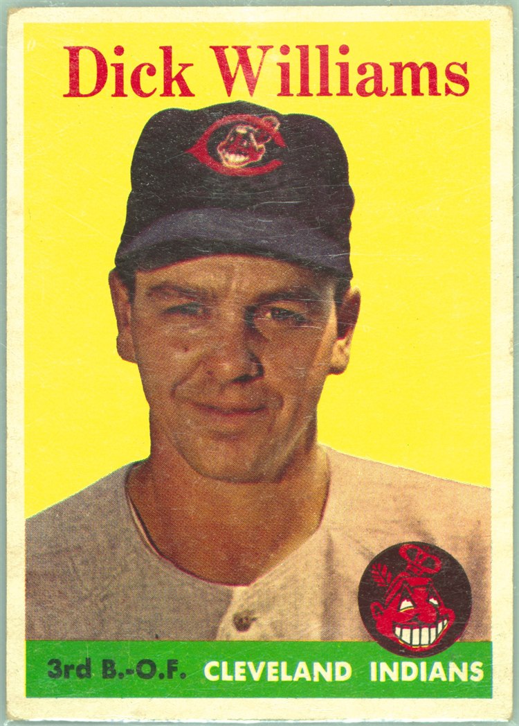 1958 Topps #79 Dick Williams, Cleveland Indians