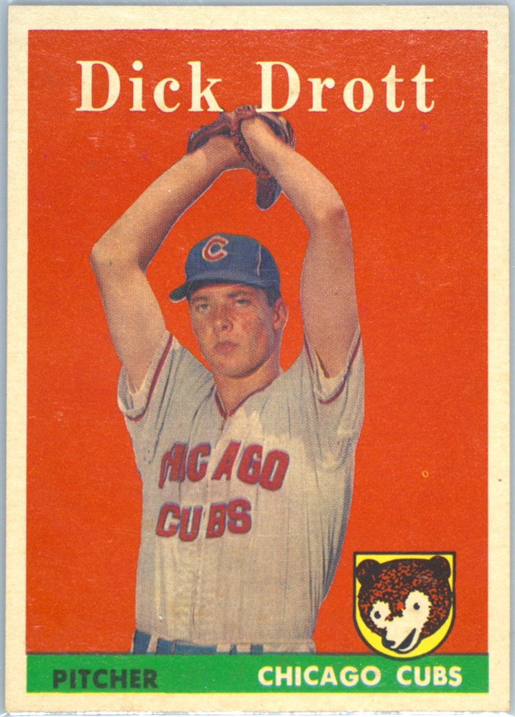 1958 Topps #80 Dick Drott, Chicago Cubs