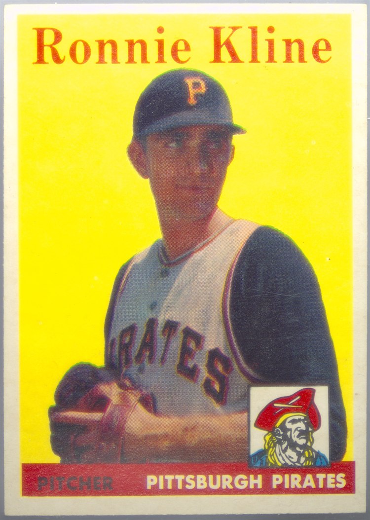 1958 Topps #82 Ron Kline, Pittsburgh Pirates