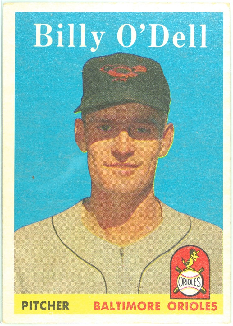 1958 Topps #84 Billy O'Dell, Baltimore Orioles