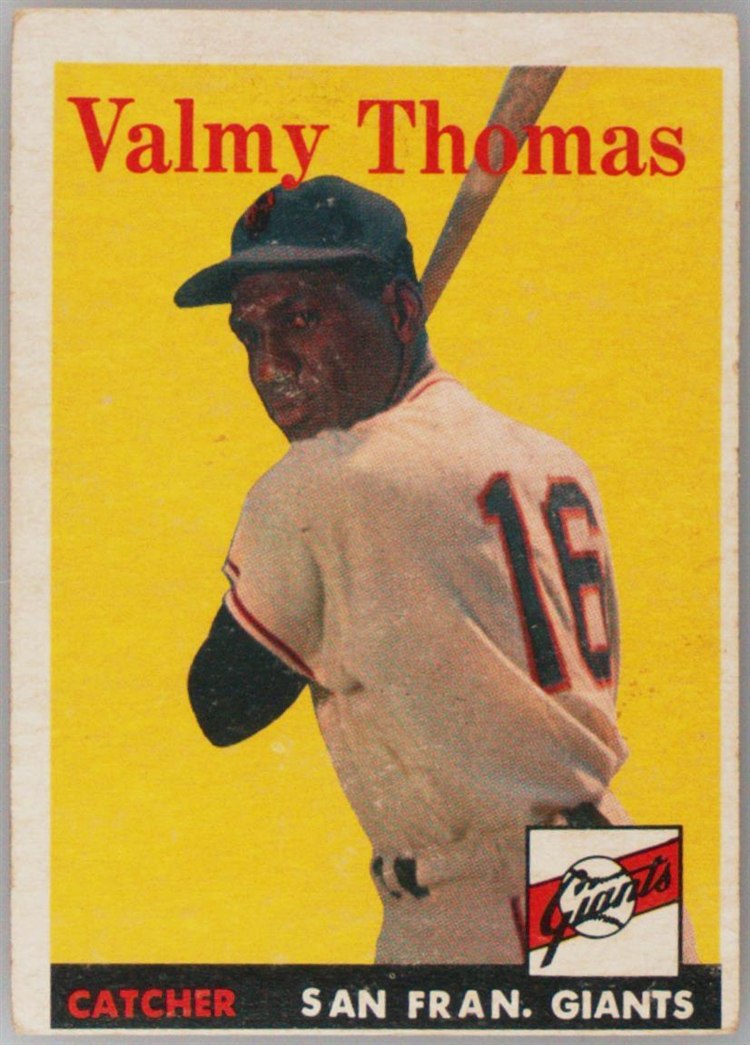 1958 Topps #86 Valmy Thomas, San Francisco Giants