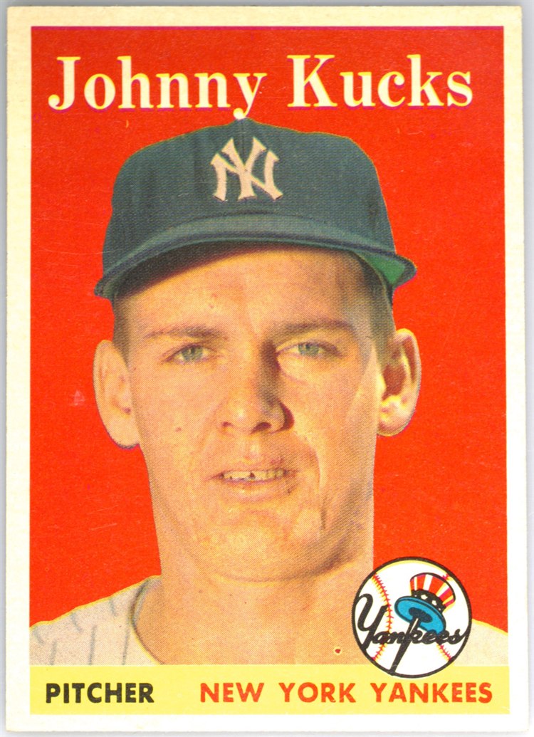 1958 Topps #87 Johnny Kucks, New York Yankees