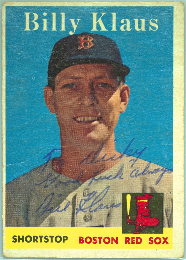 1958 Topps #89 Billy Klaus, Boston Red Sox
