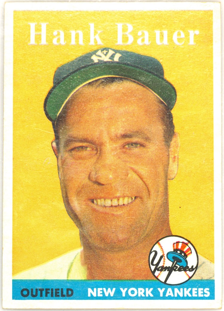1958 Topps #9 Hank Bauer, New York Yankees
