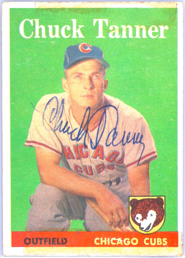 1958 Topps #91 Chuck Tanner, Chicago Cubs