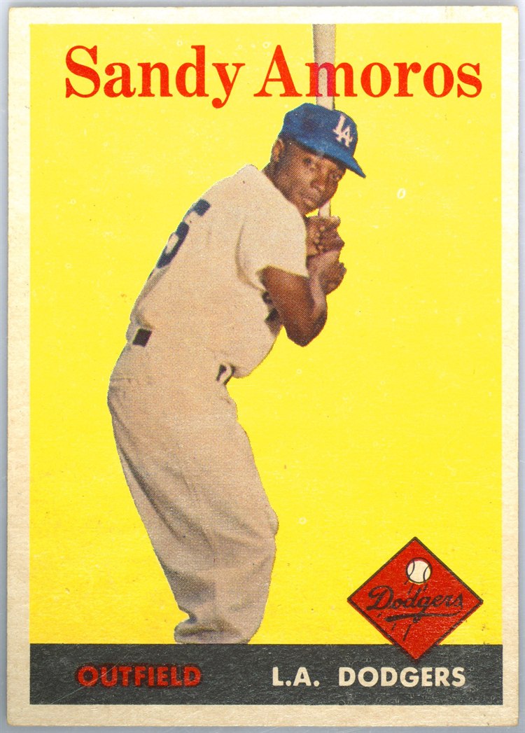 1958 Topps #93 Sandy Amoros, Los Angeles Dodgers