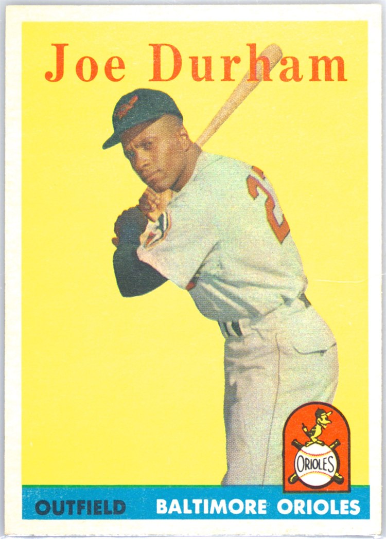1958 Topps #96 Joe Durham, Baltimore Orioles