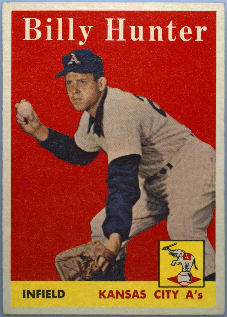 1958 Topps #98 Billy Hunter, Kansas City Athletics