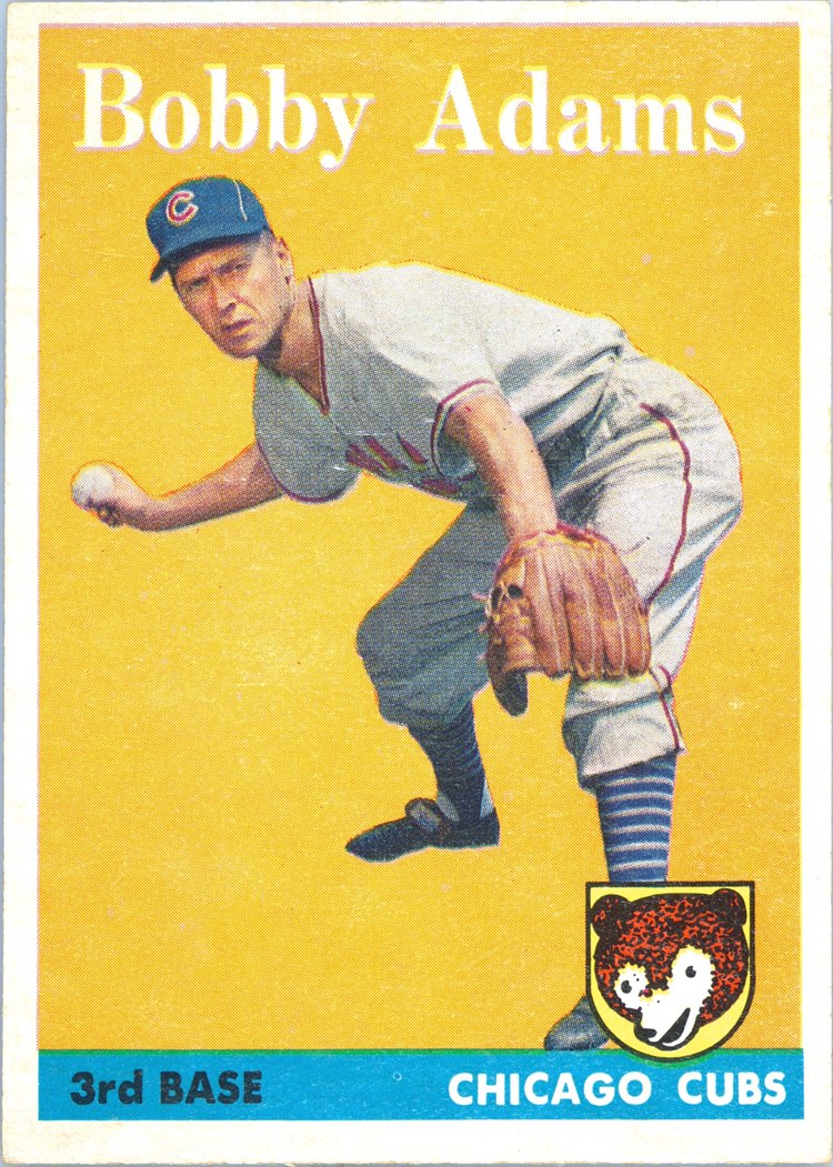 1958 Topps #99 Bobby Adams, Chicago Cubs