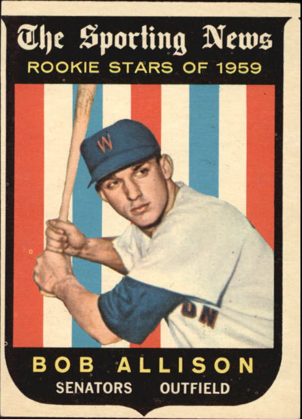 1959 Topps #116 Bob Allison, Washington Senators (front)