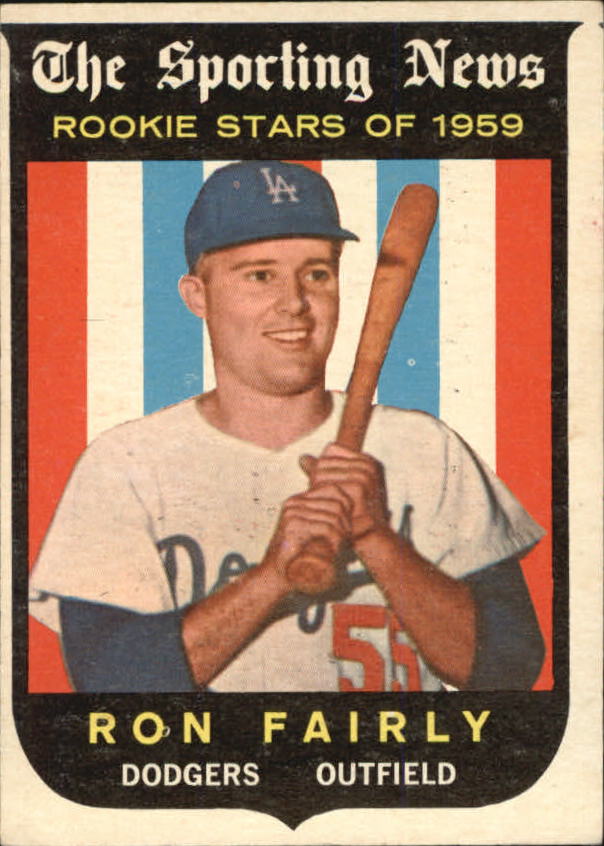 1959 Topps #125 Ron Fairly, Los Angeles Dodgers (front)