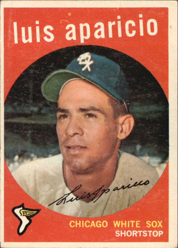 1959 Topps #310 Luis Aparicio, Chicago White Sox (front)