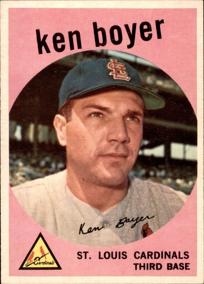 1959 Topps #325 Ken Boyer, St. Louis Cardinals (front)