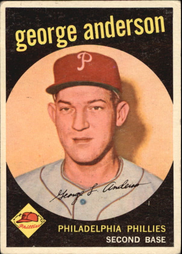 1959 Topps #338 Sparky Anderson, Philadelphia Phillies (front)
