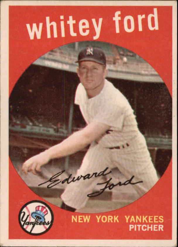 1959 Topps #430 Whitey Ford, New York Yankees (front)