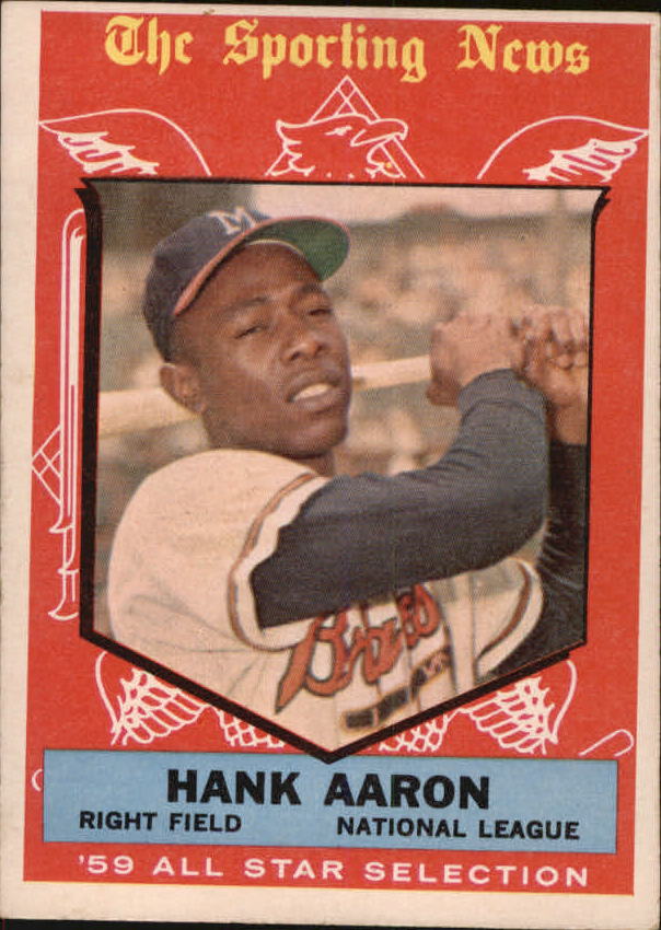 1959 Topps #561 Hank Aaron, Milwaukee Braves (front)