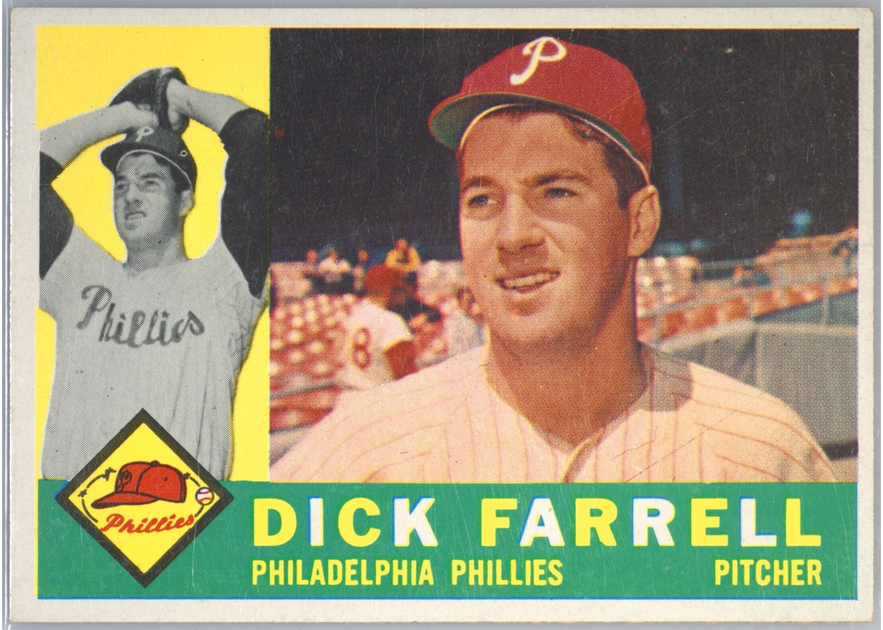 1960 Topps #103 Dick Farrell, Philadelphia Phillies