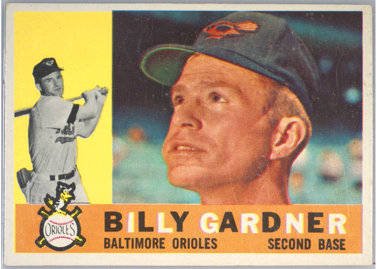 1960 Topps #106 Billy Gardner, Baltimore Orioles