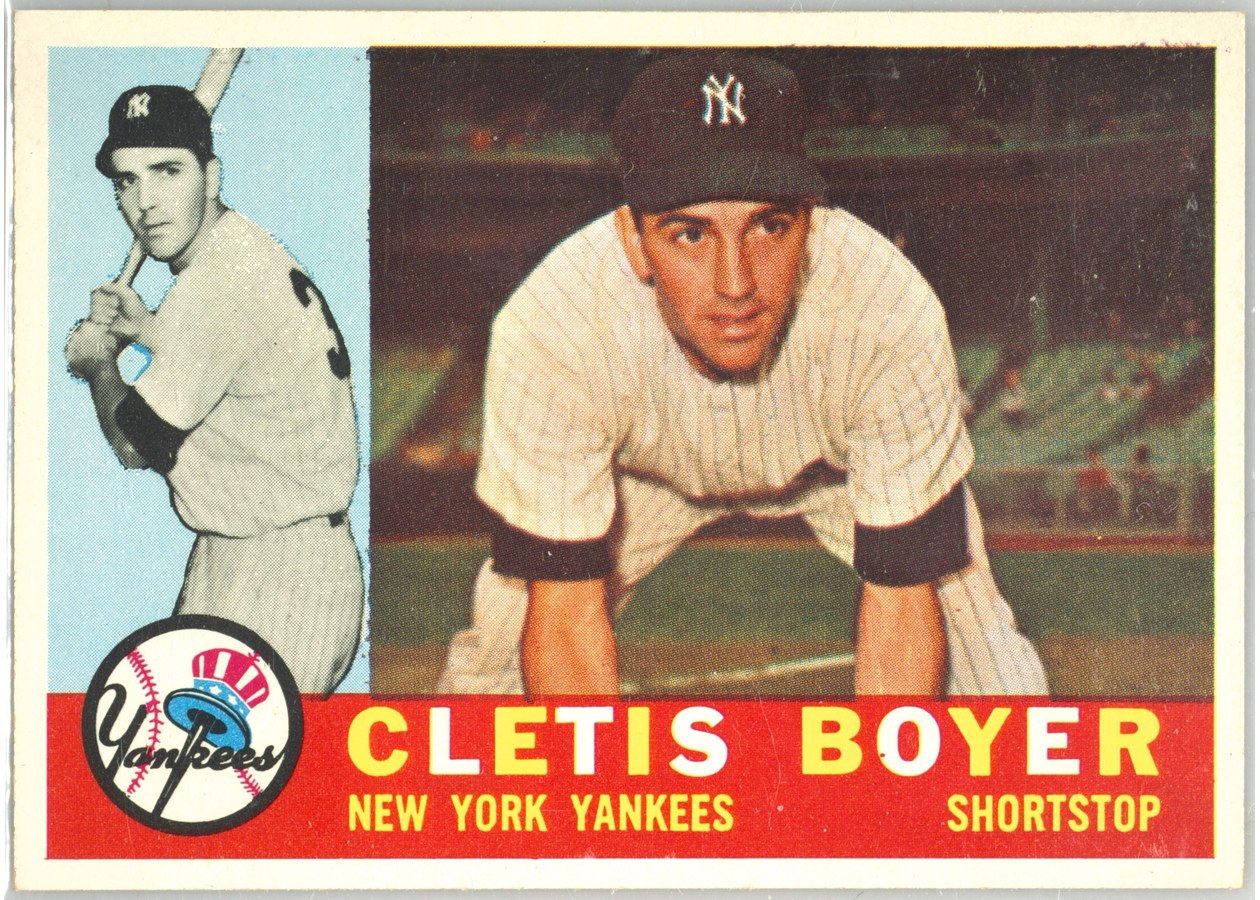 1960 Topps #109 Cletis Boyer, New York Yankees