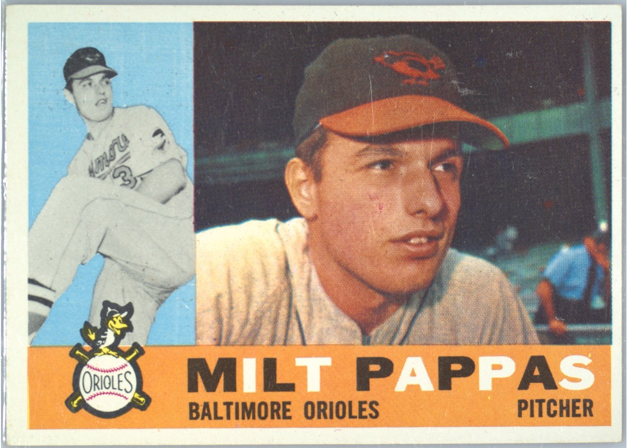 1960 Topps #12 Milt Pappas, Baltimore Orioles