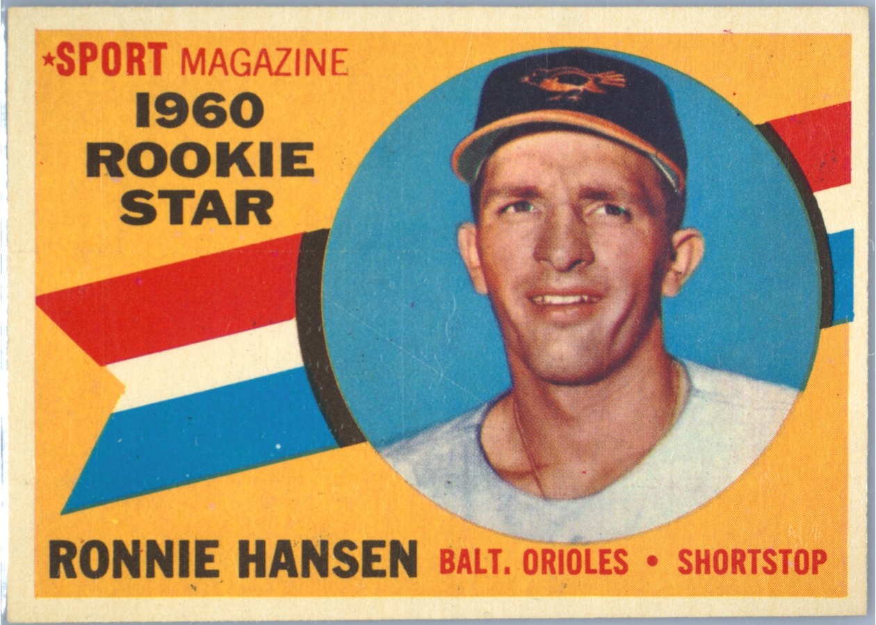 1960 Topps #127 Ronnie Hansen, Baltimore Orioles