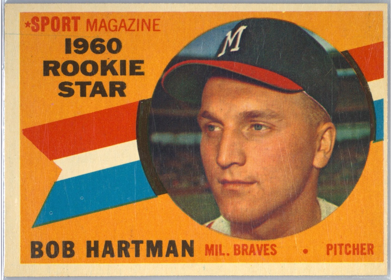 1960 Topps #129 Bob Hartman, Milwaukee Braves