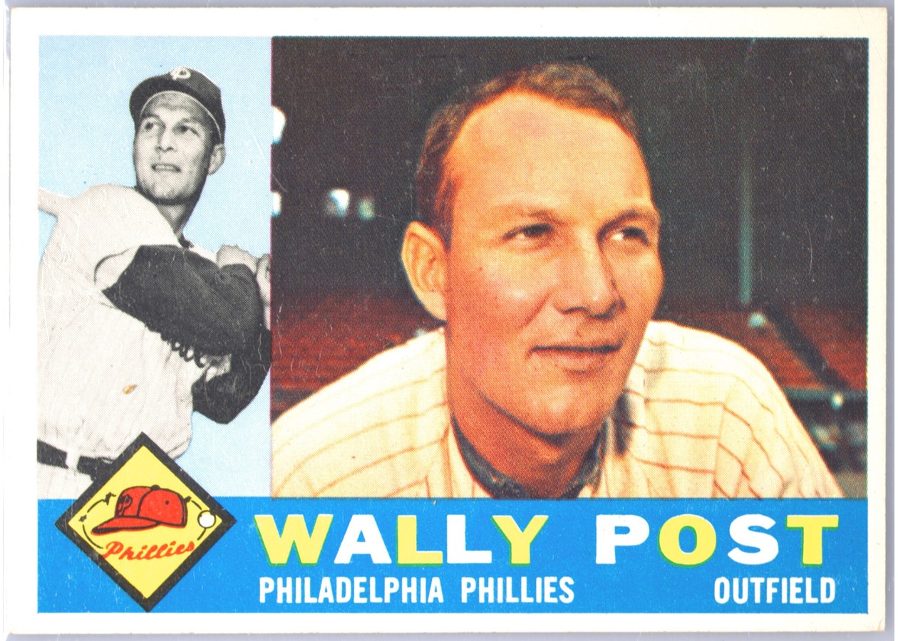 1960 Topps #13 Wally Post, Philadelphia Phillies