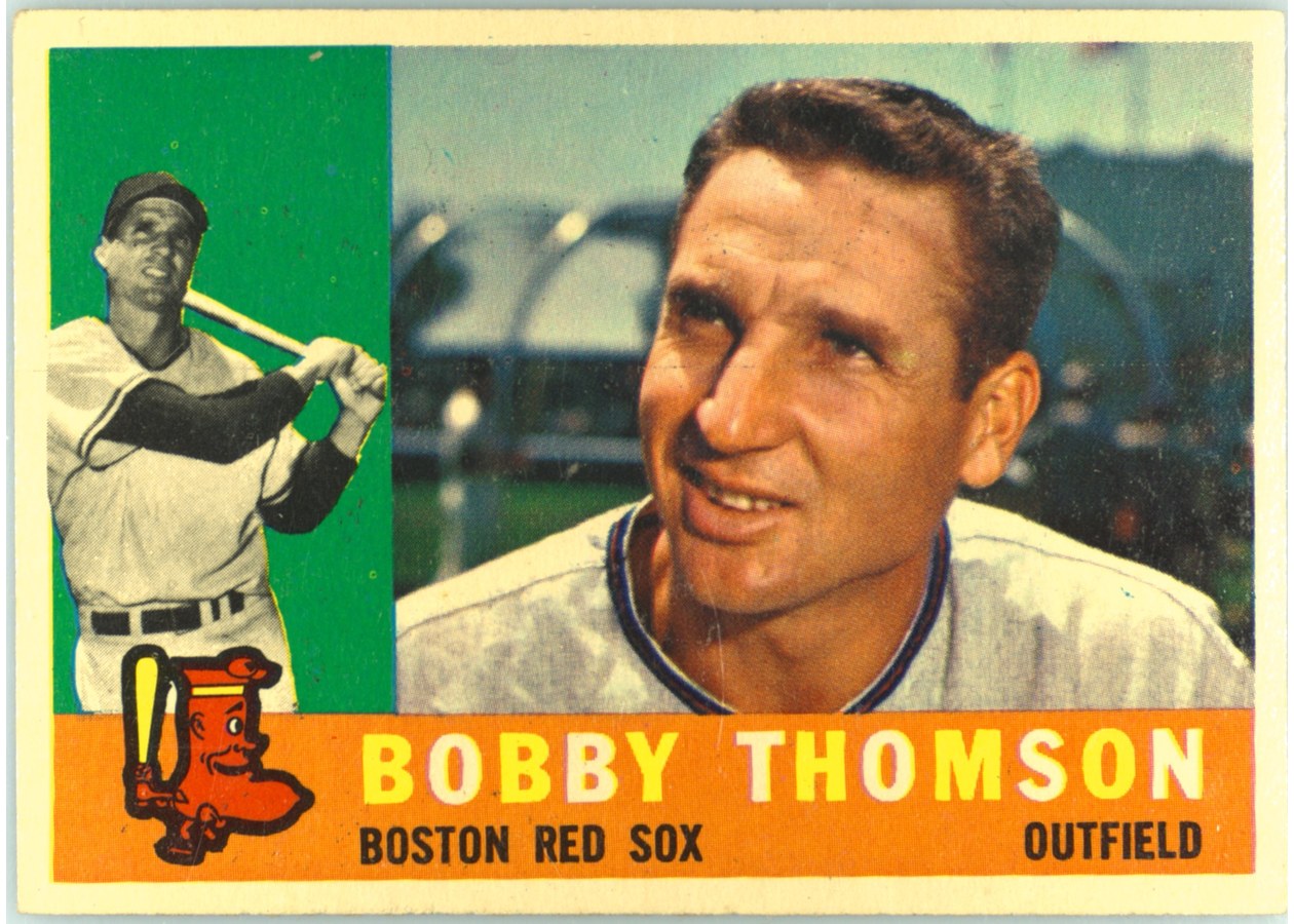 1960 Topps #153 Bobby Thomson, Boston Red Sox