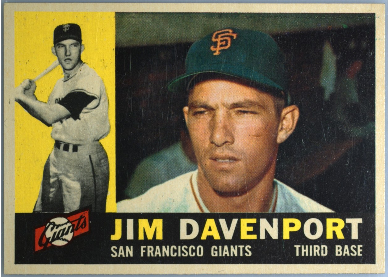 1960 Topps #154 Jim Davenport, San Francisco Giants