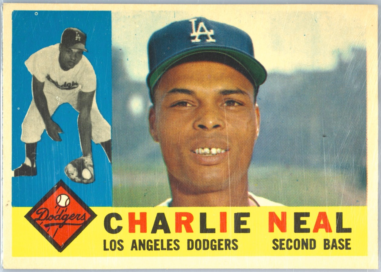 1960 Topps #155 Charlie Neal, Los Angeles Dodgers