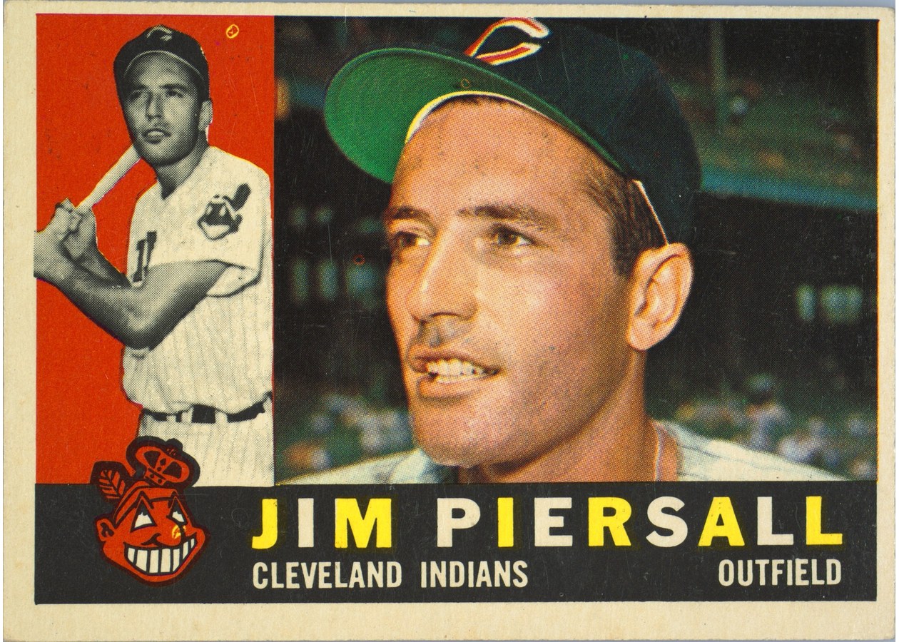 1960 Topps #159 Jim Piersall, Cleveland Indians