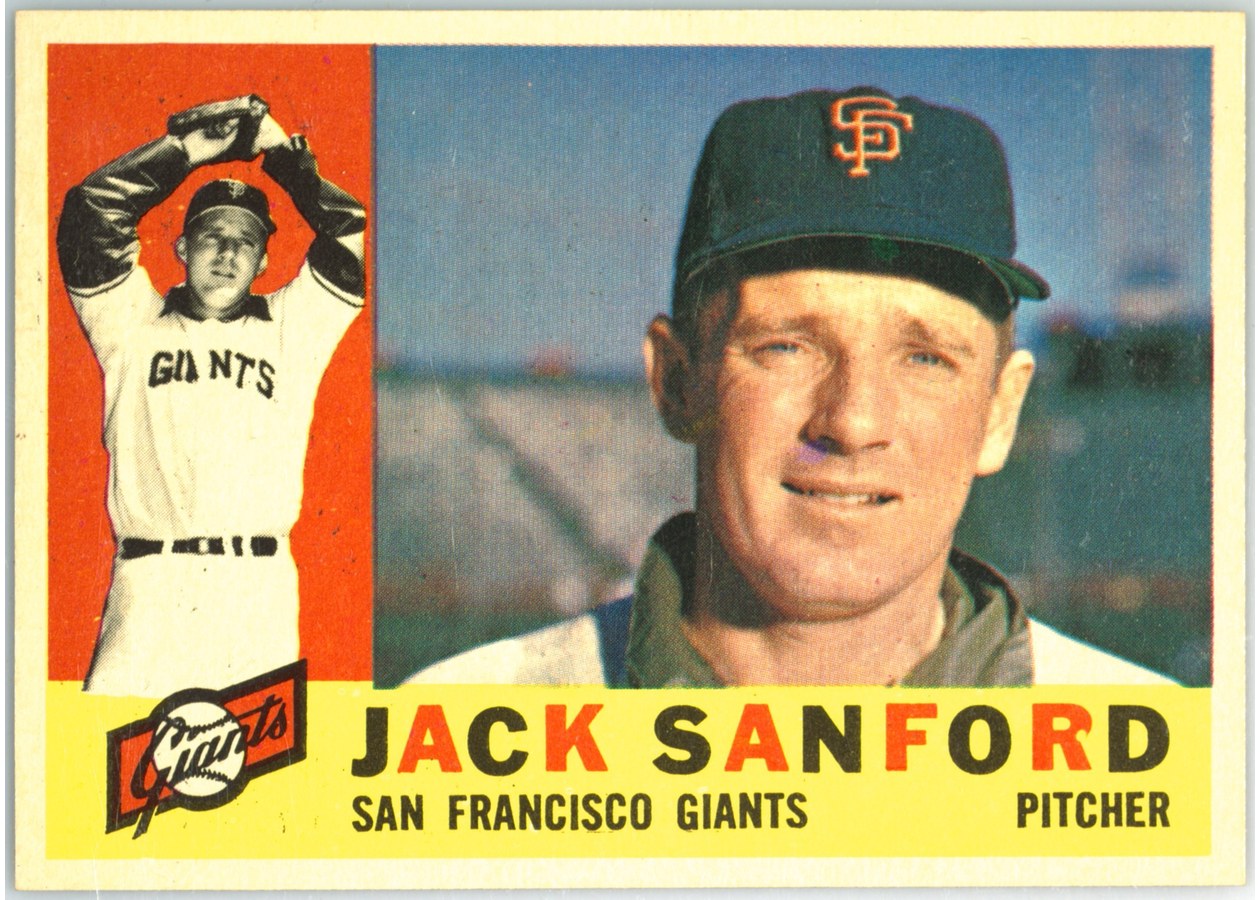 1960 Topps #165 Jack Sanford, San Francisco Giants