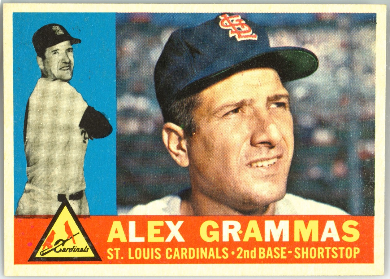 1960 Topps #168 Alex Grammas, St. Louis Cardinals