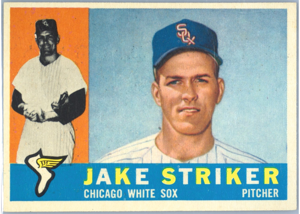 1960 Topps #169 Jake Striker, Chicago White Sox