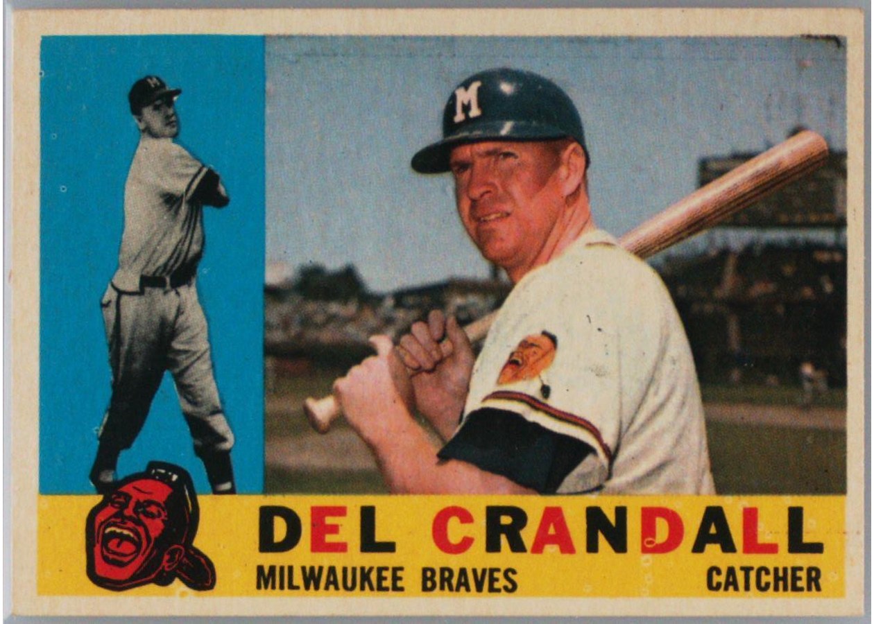 1960 Topps #170 Del Crandall, Milwaukee Braves
