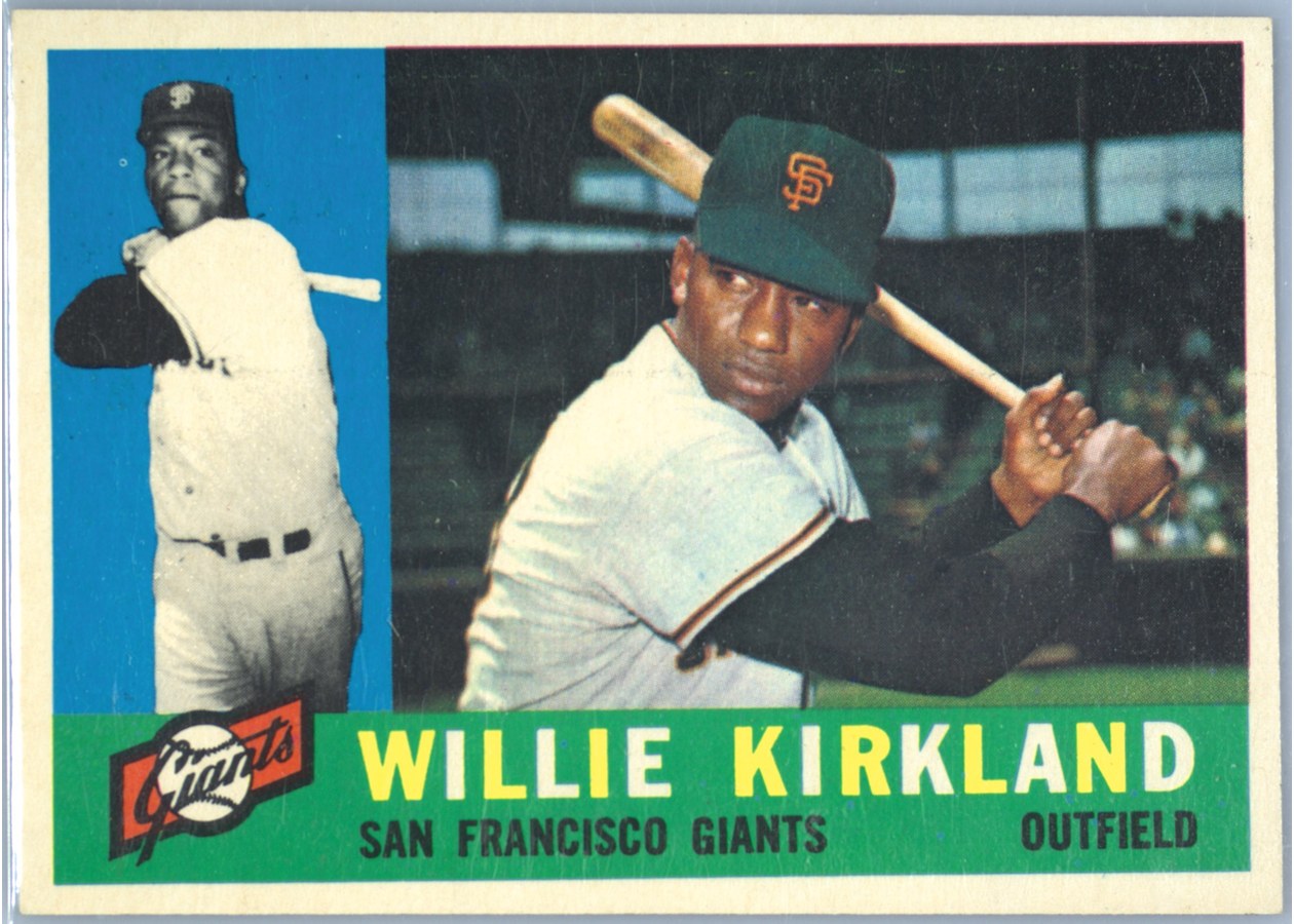 1960 Topps #172 Willie Kirkland, San Francisco Giants